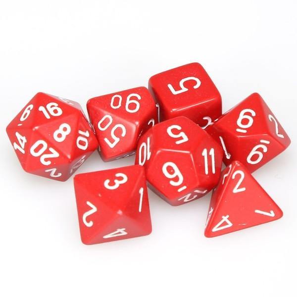Red/white dice set 