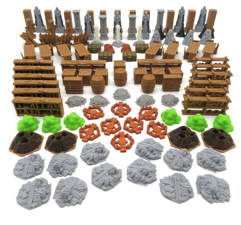 Gloomhaven: Jaws of the Lion: Full Scenery Pack - 114 pieces