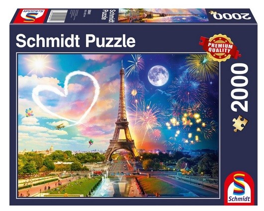 Puzzle Paris - day and night, 2000 piese