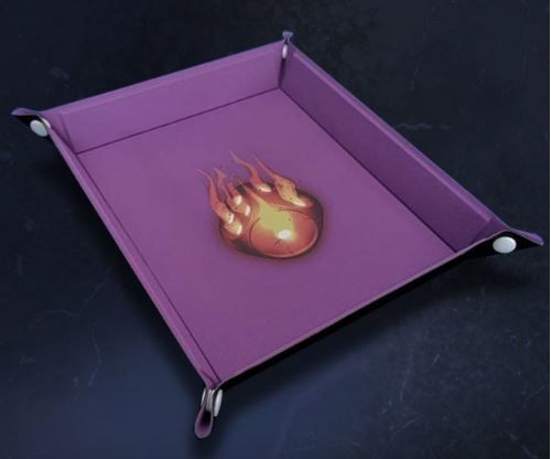 Dice Throne: Dice Tray - Purple - Flaming Die
