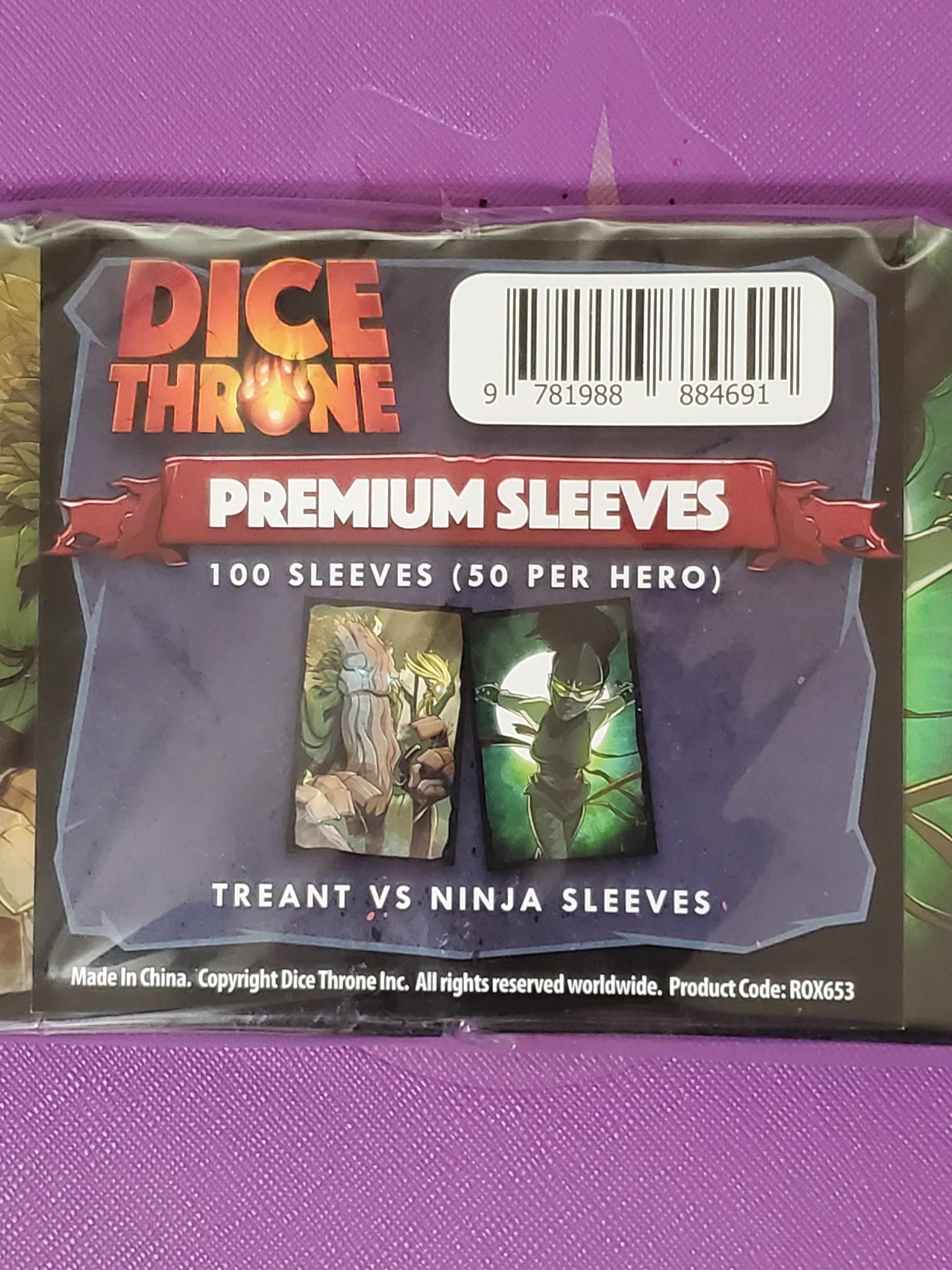 Dice Throne: Premium Sleeves â€“ Treant vs Ninja Sleeves