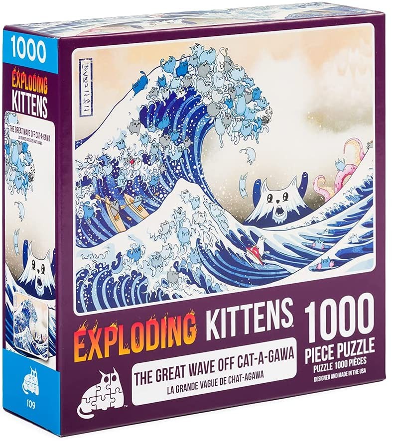 Exploding Kittens Puzzle: Great Wave of Catagawa