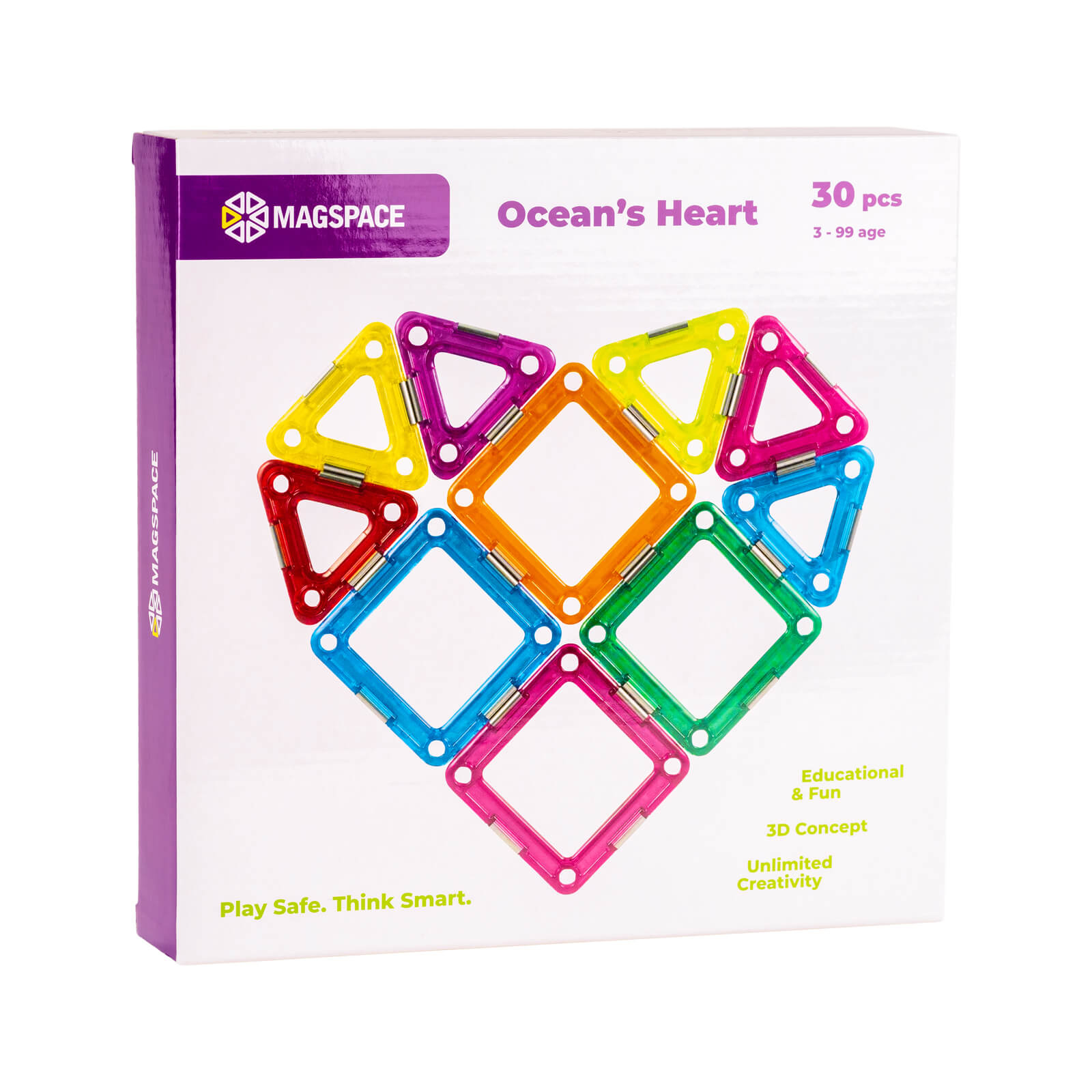 Set magnetic 30 pcs Magspace - Ocean s Heart